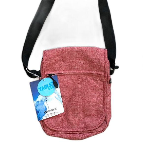 Everest Tablet Sleeve Cross Body Bag red New - Picture 1 of 6